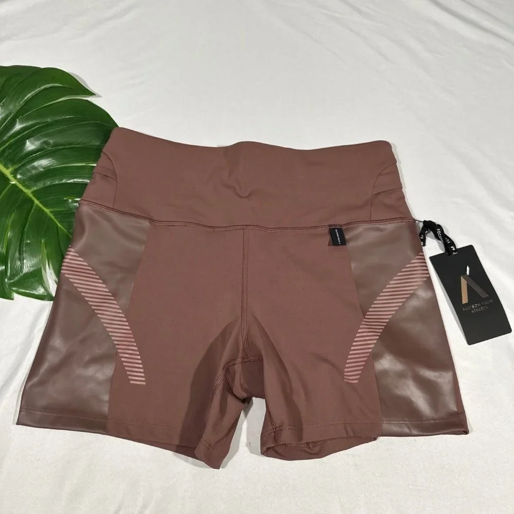 NWT $69‎ Athleta x Allyson Felix [ 1X ] Legend Shortie Shorts Hearth Rose